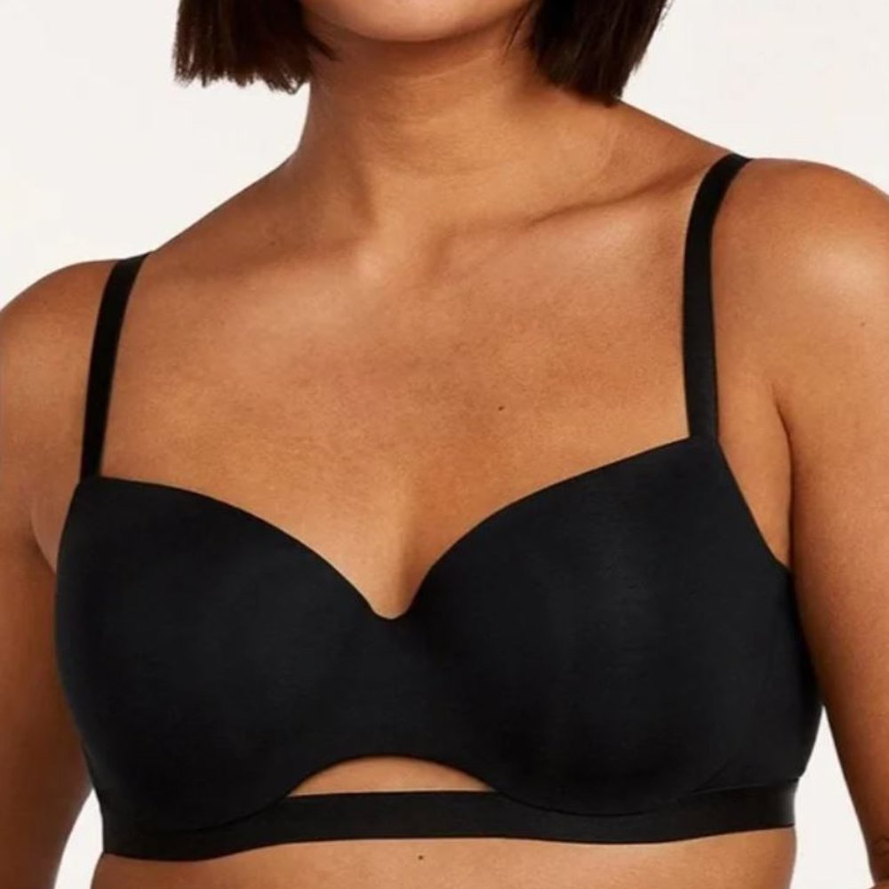 ThirdLove black 24/7 Pima Cotton T-Shirt Bra size 38DDD